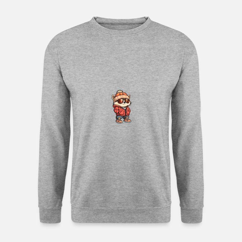 Hedgehog Winter Comic - Unisex Sweatshirt - salt & pepper