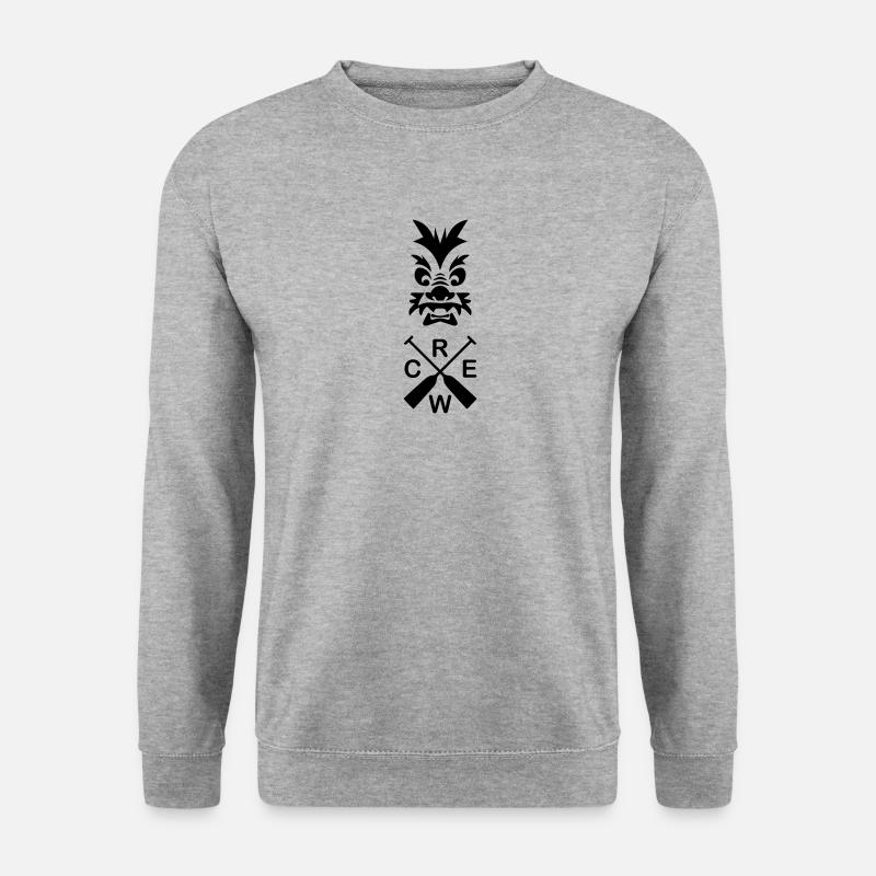 Drachenboot Team 1c - Unisex Pullover - Weißgrau meliert