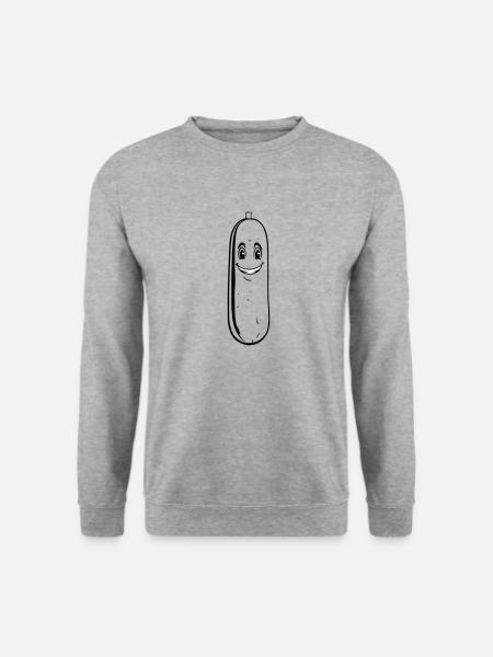 Cucumber Outline - Unisex Sweatshirt - salt & pepper