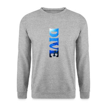 Tauchen Taucher Schnorchel Apnoe - Unisex Pullover - Weißgrau meliert - Vorne - Alina (178cm) & Michal (187cm)