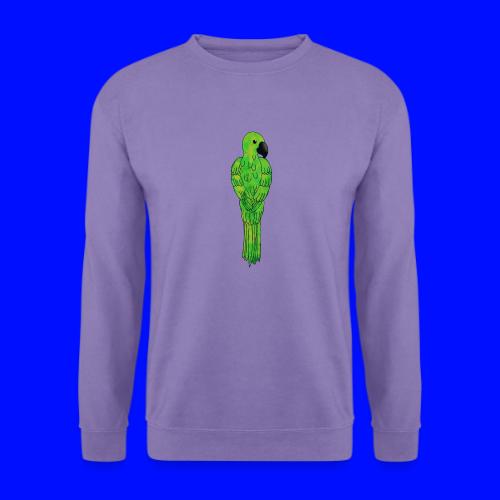 grüner Papagei - Unisex Pullover