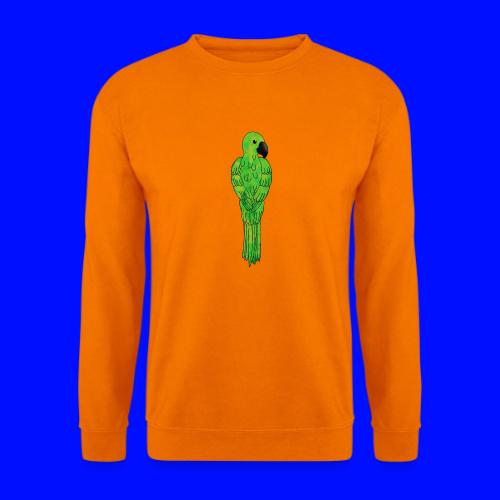grüner Papagei - Unisex Pullover