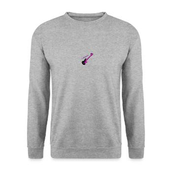 Gitarrenlehrerin - Unisex Pullover - Weißgrau meliert - Vorne - Alina (178cm) & Michal (187cm)