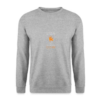 Maler Handwerker Beruf Spruch Geschenk - Unisex Pullover - Weißgrau meliert - Vorne - Alina (178cm) & Michal (187cm)