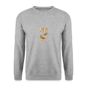 Pancakes Berlin Waffles Breakfast Gift - Unisex Sweatshirt - salt & pepper - Front - Alina (178cm) & Michal (187cm)