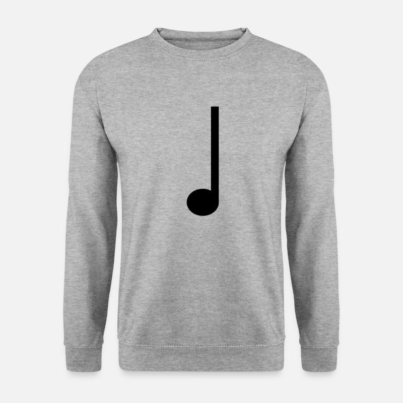 Musique de quart de note - Sweat-shirt Unisexe - gris chiné