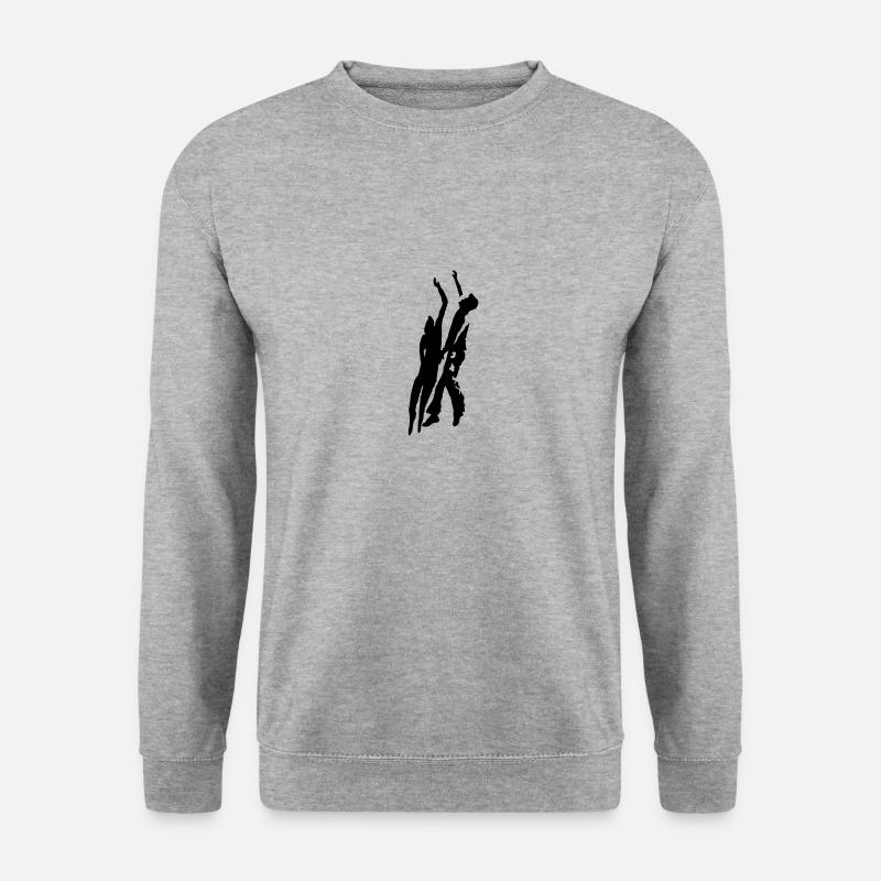 Boulderpower - Unisex Pullover - Weißgrau meliert