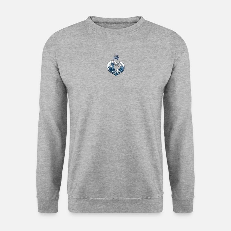 Umi II - Unisex Pullover - Weißgrau meliert