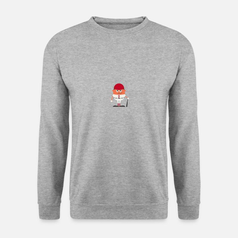 Baseball - Unisex Pullover - Weißgrau meliert