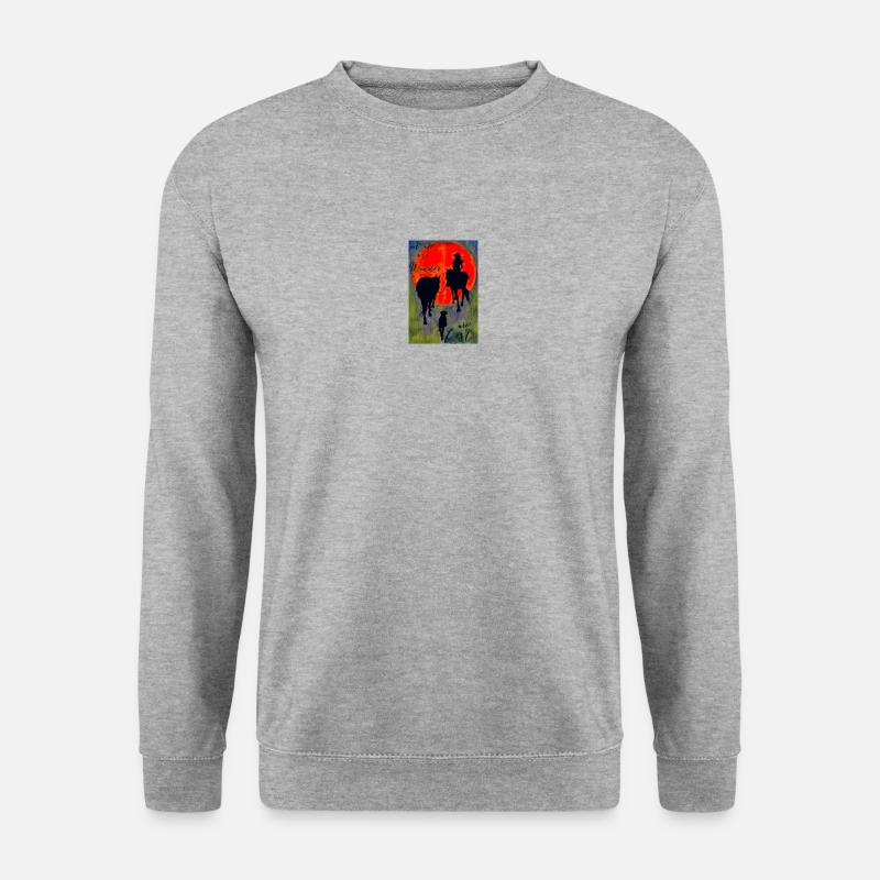 Lost Poster - Unisex Pullover - Weißgrau meliert