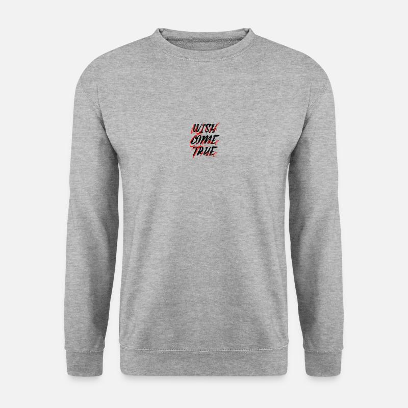 Wish Come True - Unisex Pullover - Weißgrau meliert