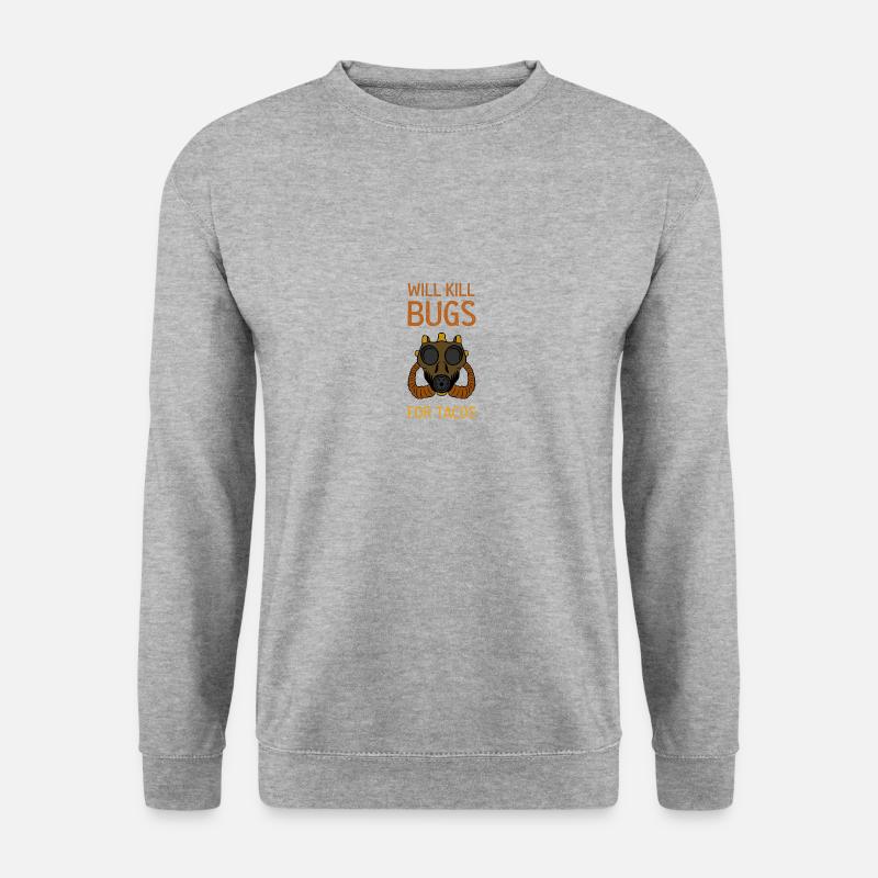 Exterminator Kammerjäger Schädlingsbekämpfung - Unisex Pullover - Weißgrau meliert