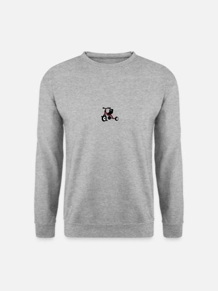 Dreirad - Unisex Pullover - Weißgrau meliert