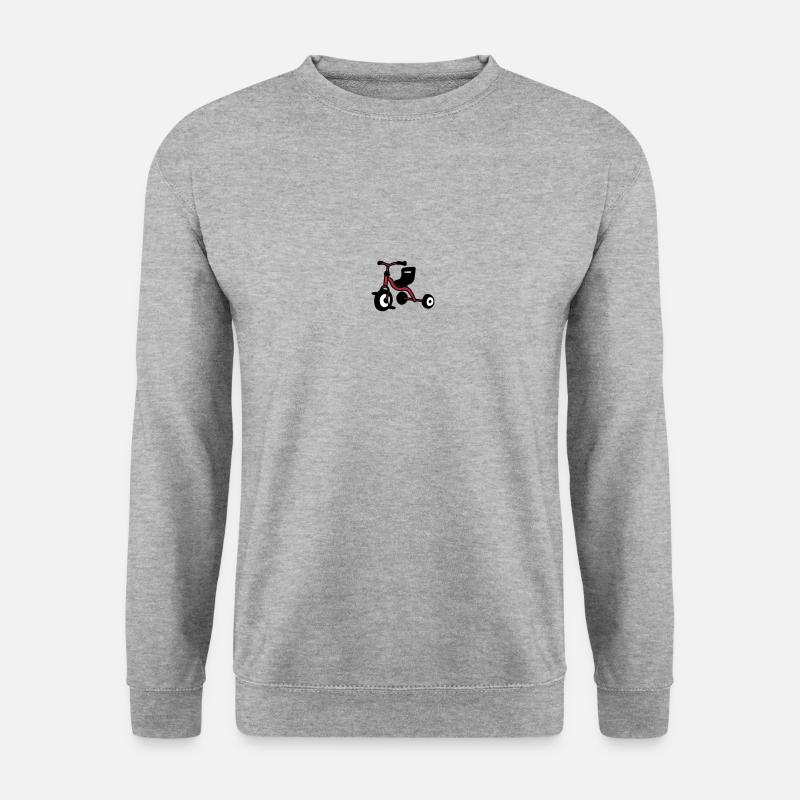 Dreirad - Unisex Pullover - Weißgrau meliert