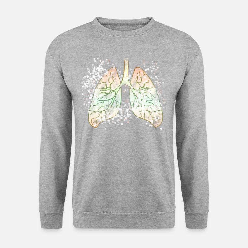 Organ lungs - Unisex Sweatshirt - salt & pepper