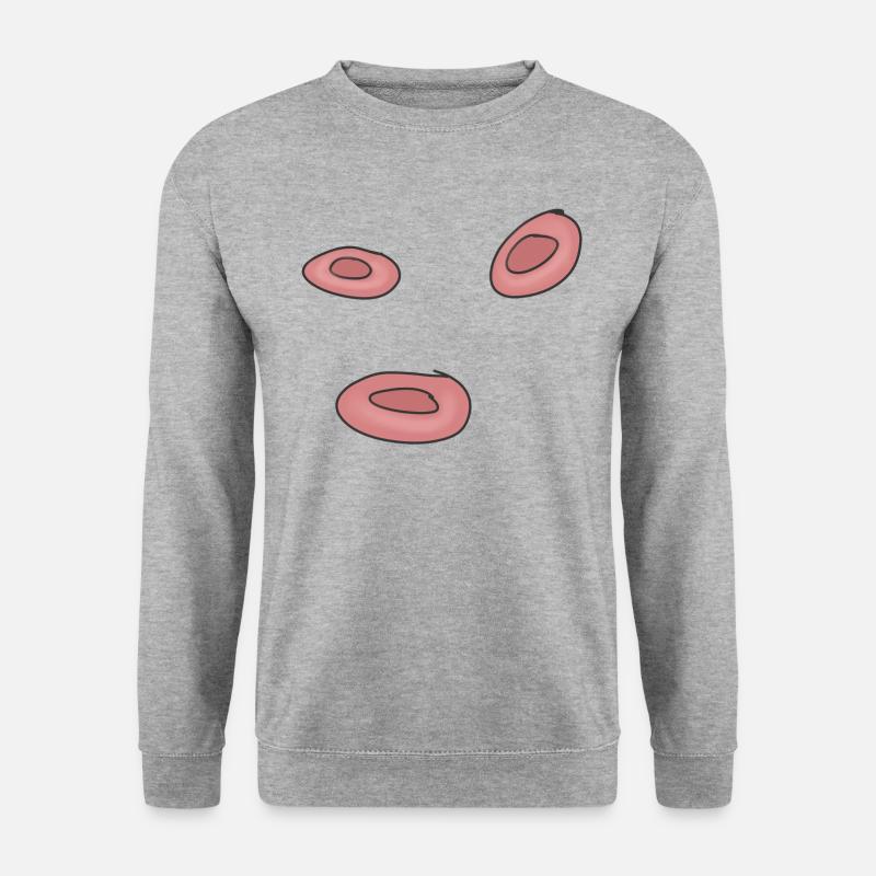 Blutzelle Zellen - Unisex Pullover - Weißgrau meliert