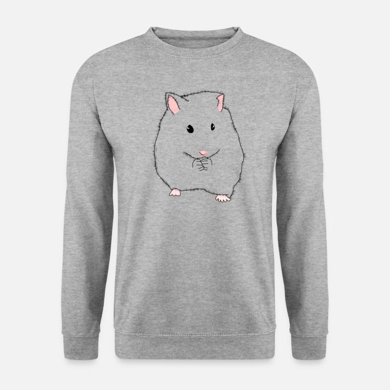 Hamsters eat animals - Unisex Sweatshirt - salt & pepper