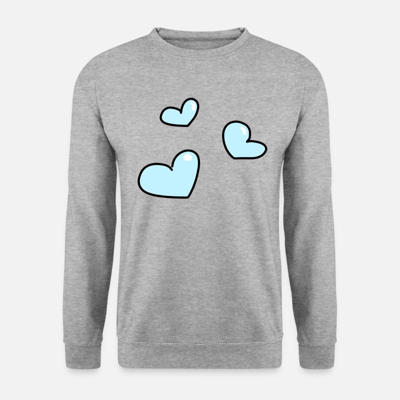 blue hearts - Unisex Sweatshirt - salt & pepper