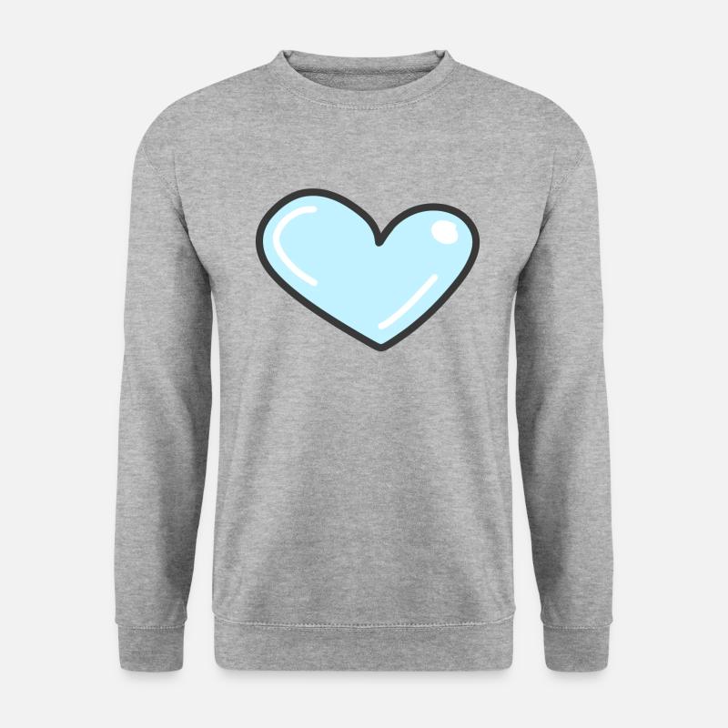 blue heart blue - Unisex Sweatshirt - salt & pepper