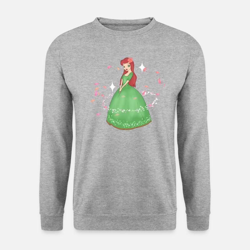 Prinzessin Mädchen - Unisex Pullover - Weißgrau meliert