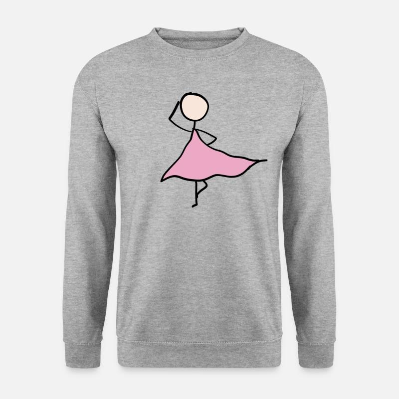 tänzerin kleid - Unisex Pullover - Weißgrau meliert