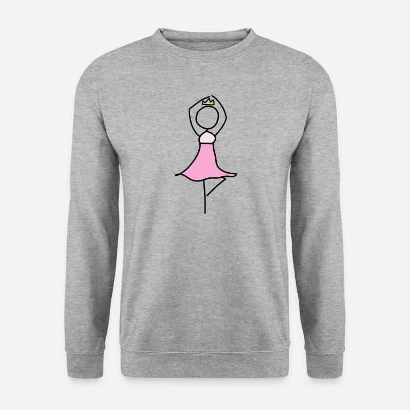princesse danseuse - Sweat-shirt Unisexe - gris chiné