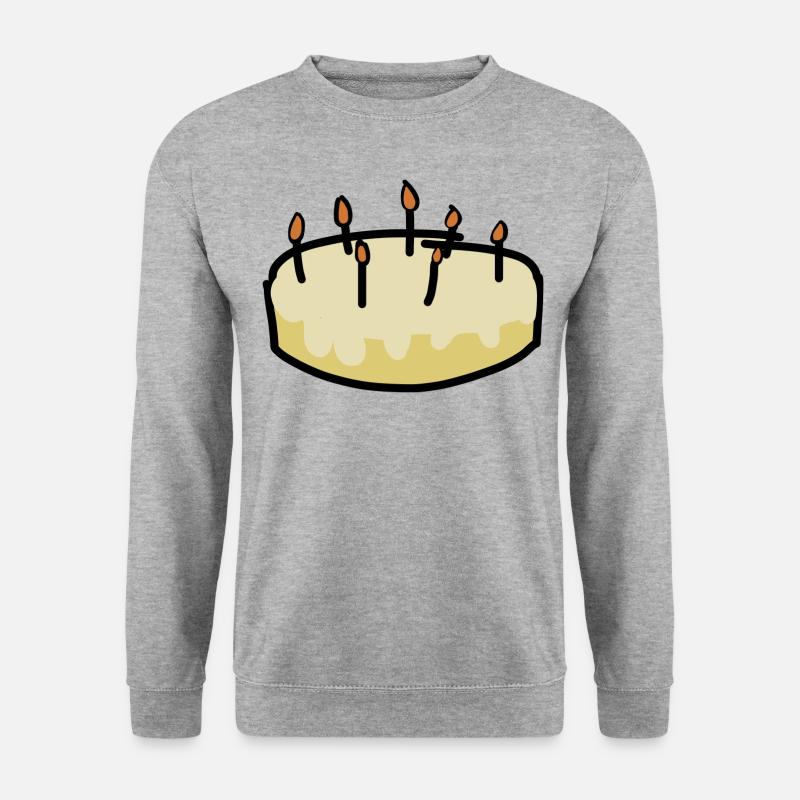 zitronenkuchen kuchen - Unisex Pullover - Weißgrau meliert