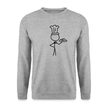 Cook cooking - Unisex Sweatshirt - salt & pepper - Front - Alina (178cm) & Michal (187cm)