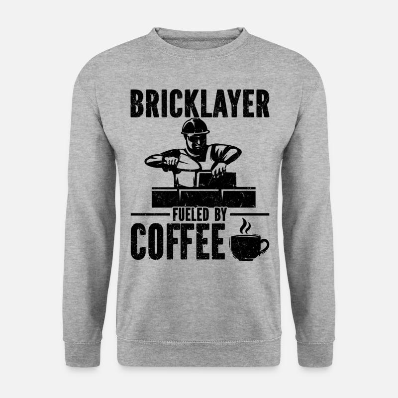 Maurer - Unisex Pullover - Weißgrau meliert