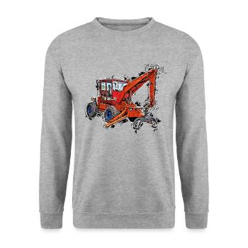 TIH 445 - Unisex Pullover - Weißgrau meliert - Vorne - Alina (178cm) & Michal (187cm)