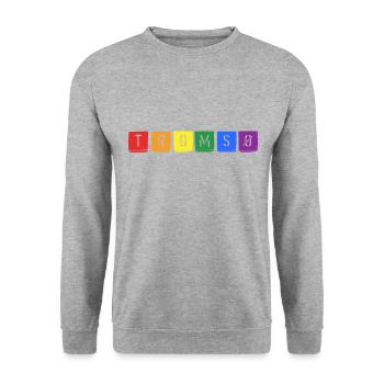 Rainbow Tromsø - Unisex Pullover - Weißgrau meliert - Vorne - Alina (178cm) & Michal (187cm)