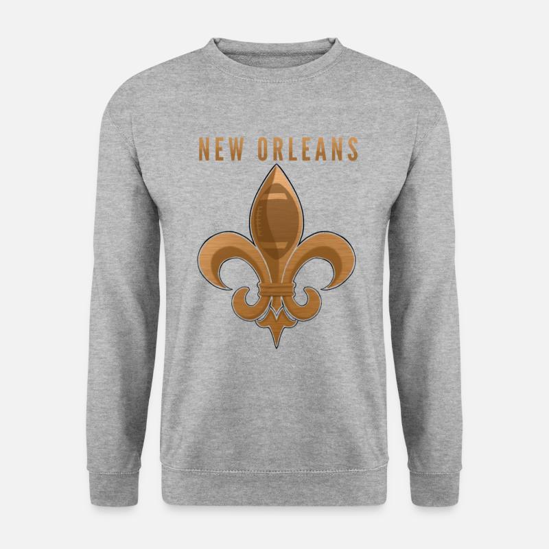 New Orleans - Unisex Pullover - Weißgrau meliert