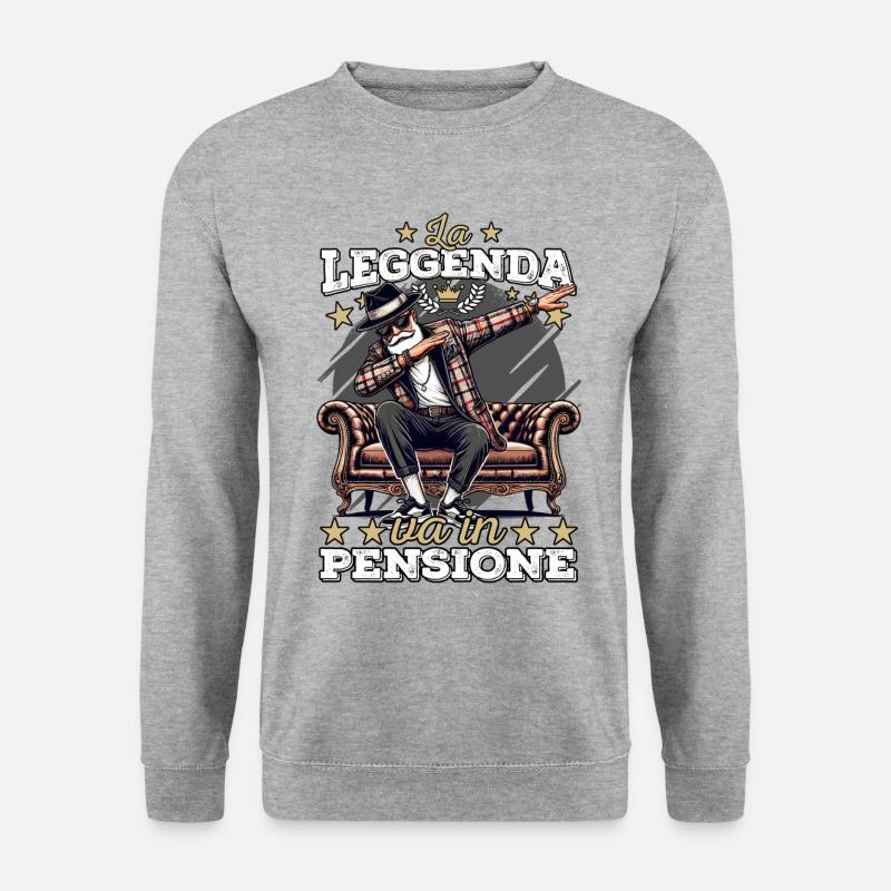 Legend Retires Retiree Retirement - Unisex Sweatshirt - salt & pepper