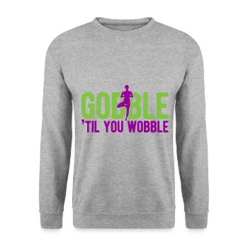 Yogalehrer Spruch Für Yogi Yoga - Unisex Pullover - Weißgrau meliert - Vorne - Alina (178cm) & Michal (187cm)