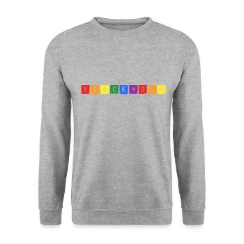 Rainbow Stockholm - Unisex Sweatshirt - salt & pepper - Front - Alina (178cm) & Michal (187cm)