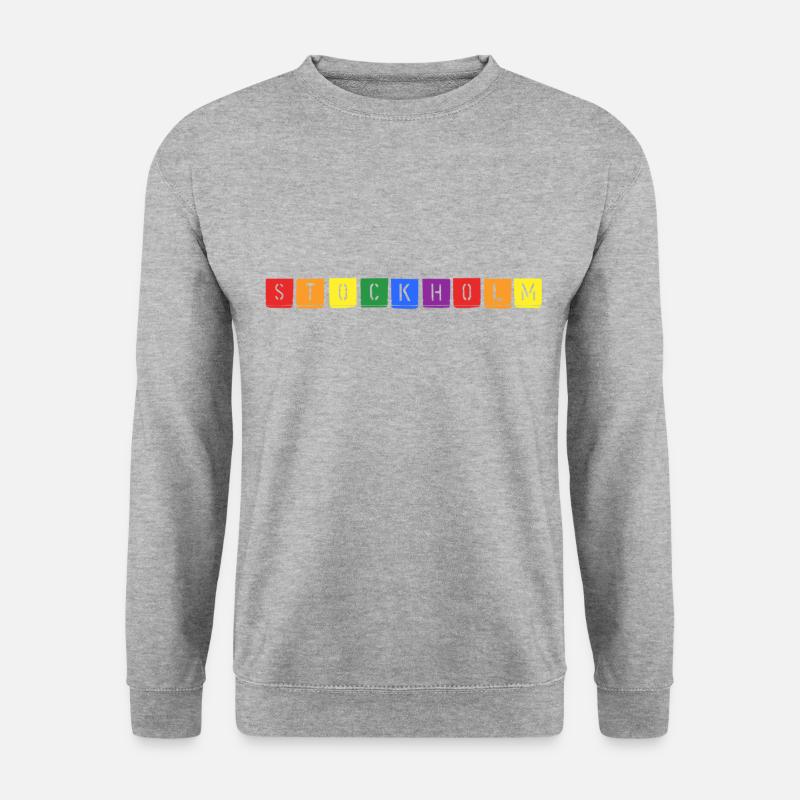 Rainbow Stockholm - Unisex Pullover - Weißgrau meliert