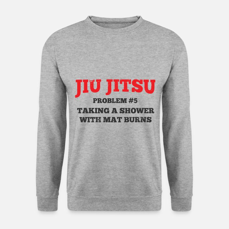 BJJ Jiu Jitsu - Unisex Pullover - Weißgrau meliert