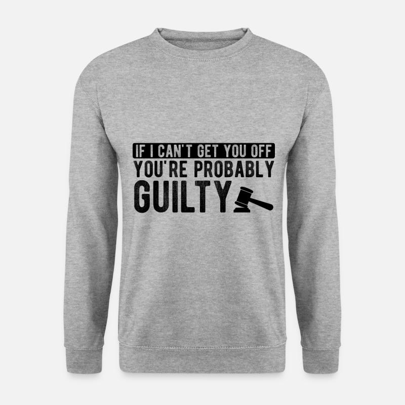 Richter Jurist Anwalt - Unisex Pullover - Weißgrau meliert