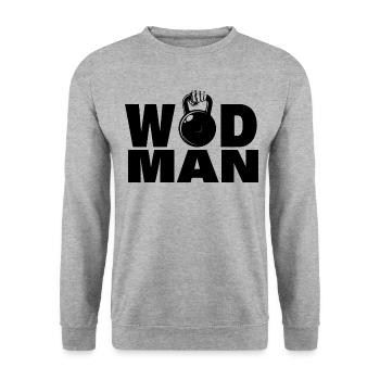 Cross training, wod man Cadeau Sport - Sweat-shirt Unisexe - gris chiné - Devant - Alina (178cm) & Michal (187cm)