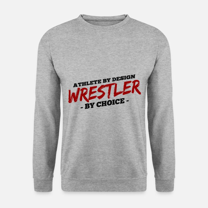 Grappling Martial Arts Wrestling - Unisex Pullover - Weißgrau meliert