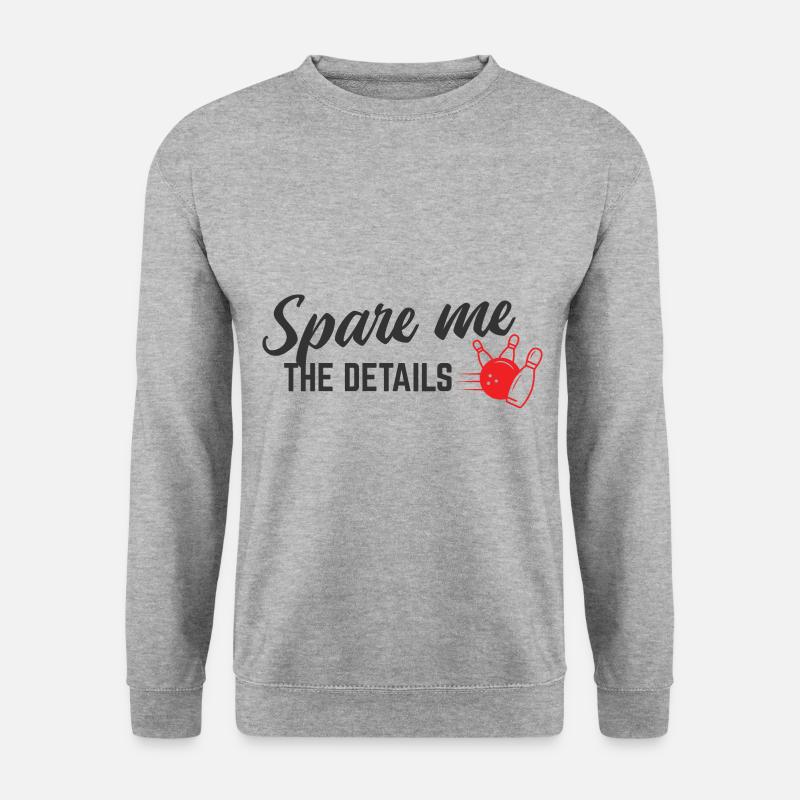 Bowling - Unisex Pullover - Weißgrau meliert