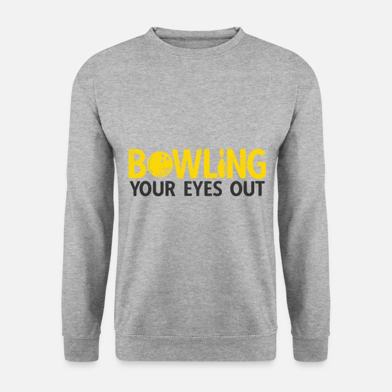 Bowling - Unisex Pullover - Weißgrau meliert