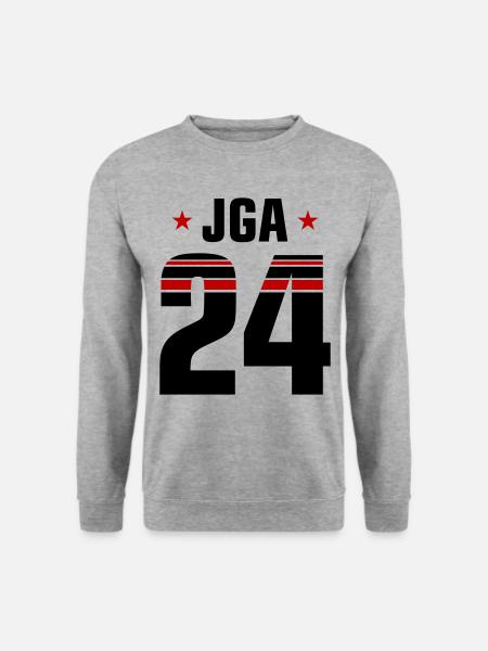 Jga 24 Junggesellinnenabschied Trikot - Unisex Pullover - Weißgrau meliert