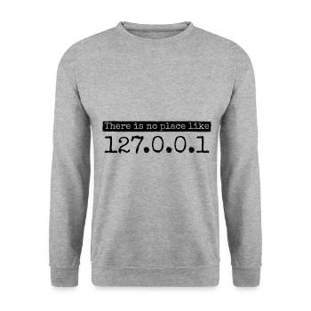 Software Ingenieur Informatiker Programmierer - Unisex Pullover - Weißgrau meliert - Vorne - Alina (178cm) & Michal (187cm)