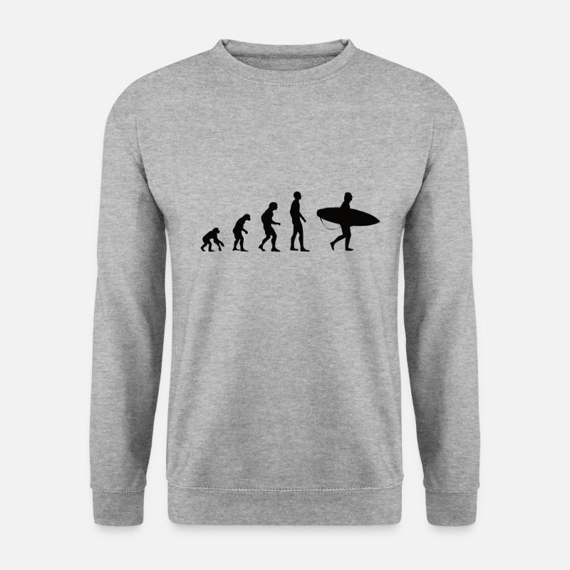 Evolution Surfing - Unisex Sweatshirt - salt & pepper
