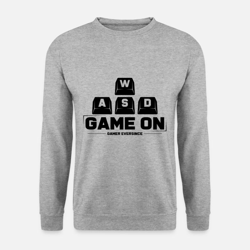 Gaming - Unisex Pullover - Weißgrau meliert