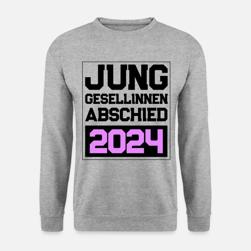 Junggesellinnenabschied Jga 2024 - Unisex Pullover - Weißgrau meliert