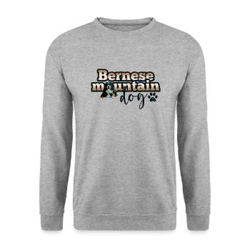 Bouvier bernois - Sweat-shirt Unisexe - gris chiné - Devant - Alina (178cm) & Michal (187cm)