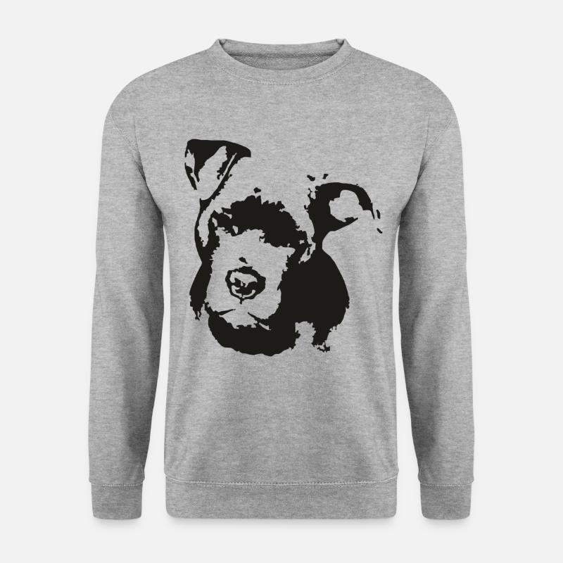 Pitbull Face - Unisex Sweatshirt - salt & pepper