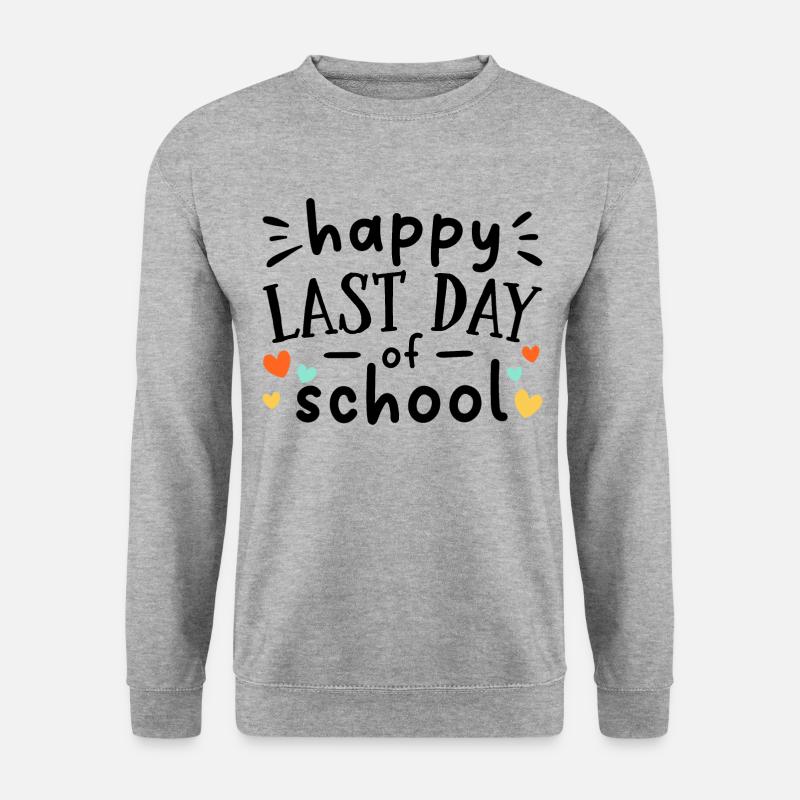 Last Day of School - Unisex Pullover - Weißgrau meliert